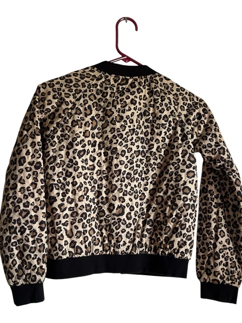 The Children's Place Girls' Size L 10-1/ Leopard Print Bomber Jacket